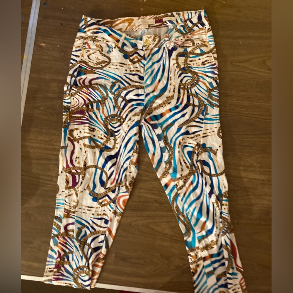 LADIES Nicki Minaj Multi Colored Mid Rise Pants